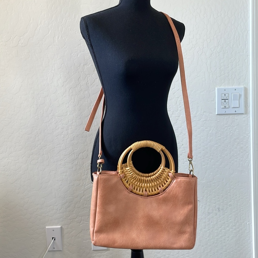 Anthropologie medium rattan tote